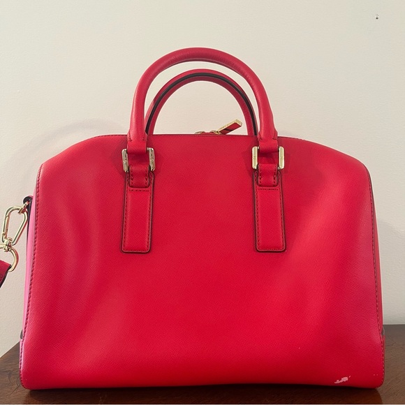 Tory Burch Robinson Middy Satchel Saffiano Leather in Carnival - Picture 9 of 15